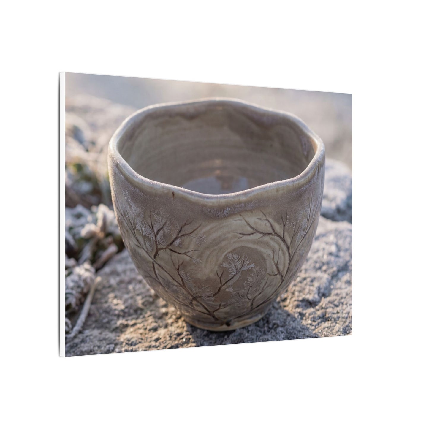 Seijaku Ceramic Bowl Canvas Art - Japandi Japanese Pattern