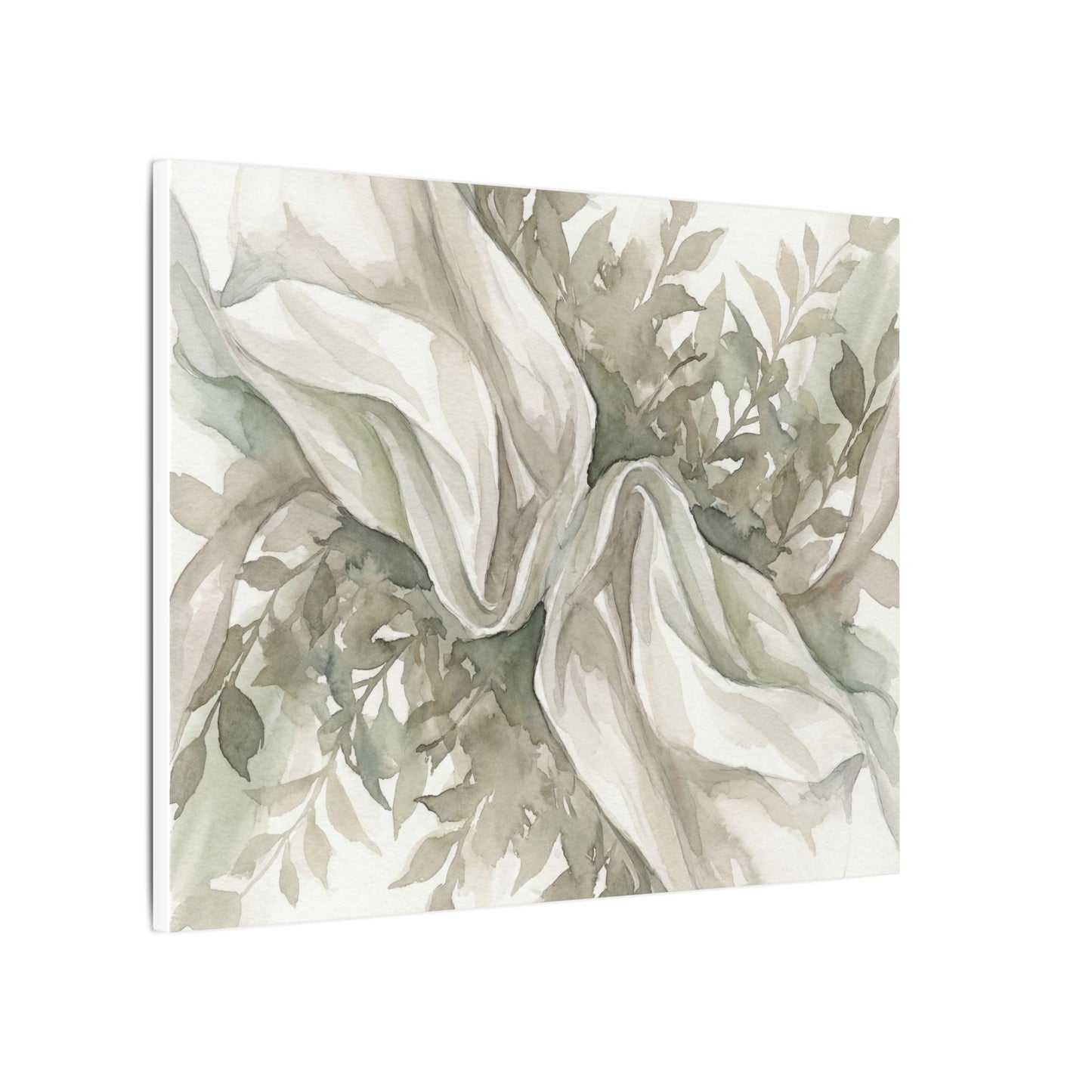 Summer Silk Drape Watercolor Canvas Art | Cozy Decor
