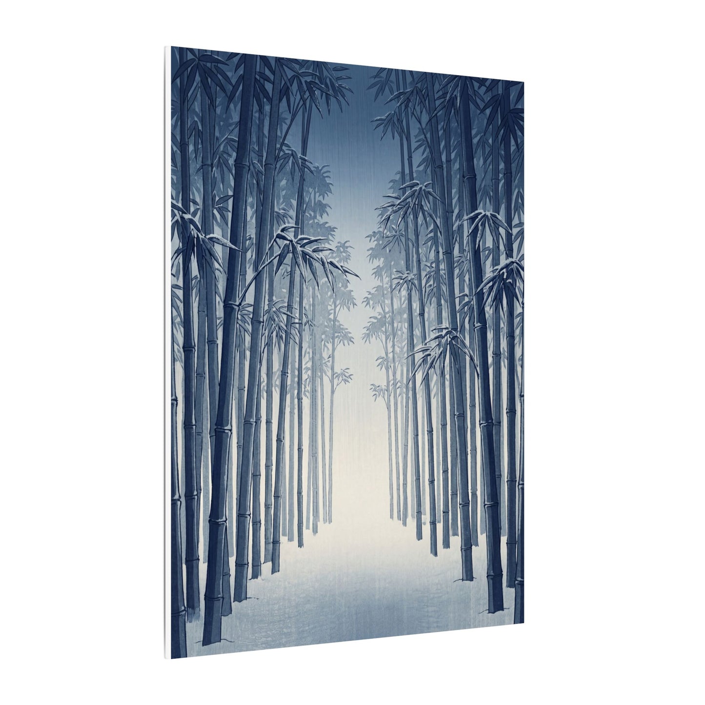 Bamboo Grove Canvas Art | Winter Zen Ukiyo E Inspired Art