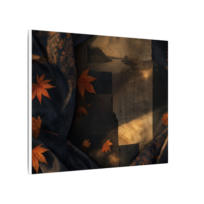 Autumn Silk Drape Shadow Zen Canvas Art | Bold Decor