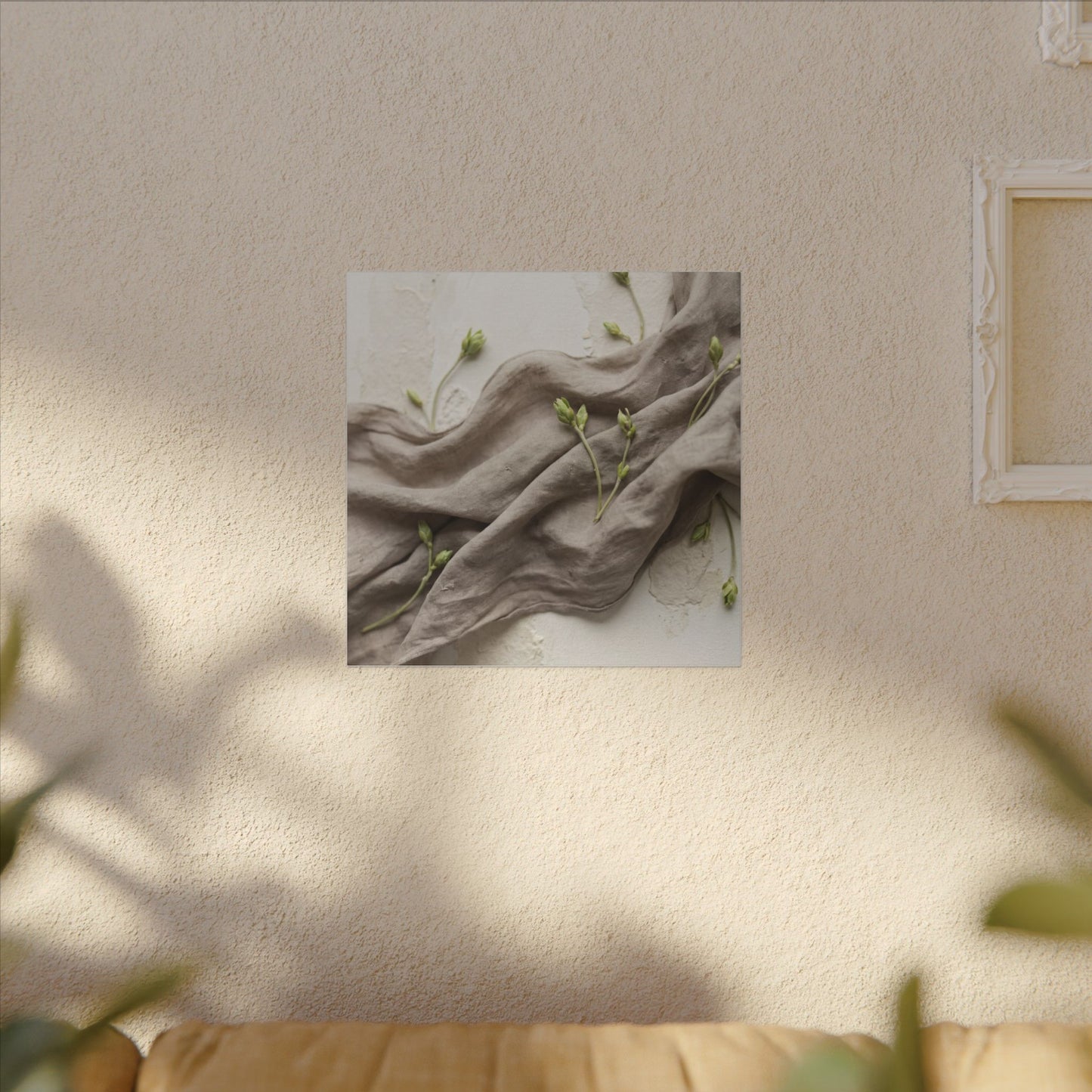 Overcast Silk Drape Canvas Art - Japandi Ma