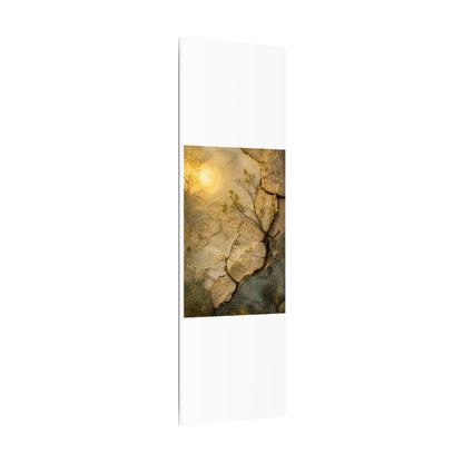Cracked Earth Spring Canvas Art | Japandi Warm Design