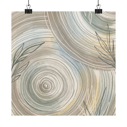 Moonlight Water Ripple Wall Art Print - Japandi Kanso Art Print
