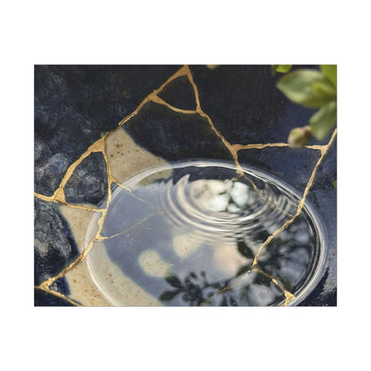 Water Ripple Spring Canvas Art | Kintsugi Beautiful Design