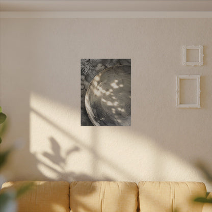 Ceramic Bowl Watercolor Canvas Art | Warm Japandi Art