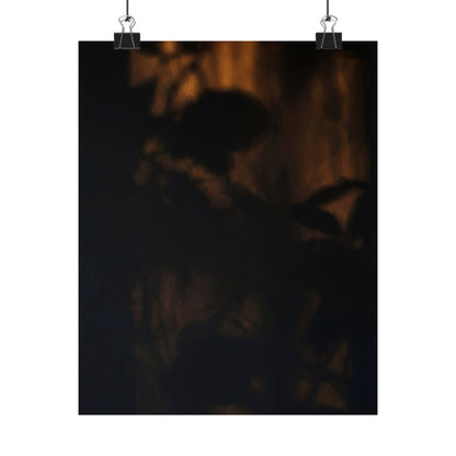 Shadow Play Summer Wall Art Print | Dark Japandi Atmospheric Design Art Print