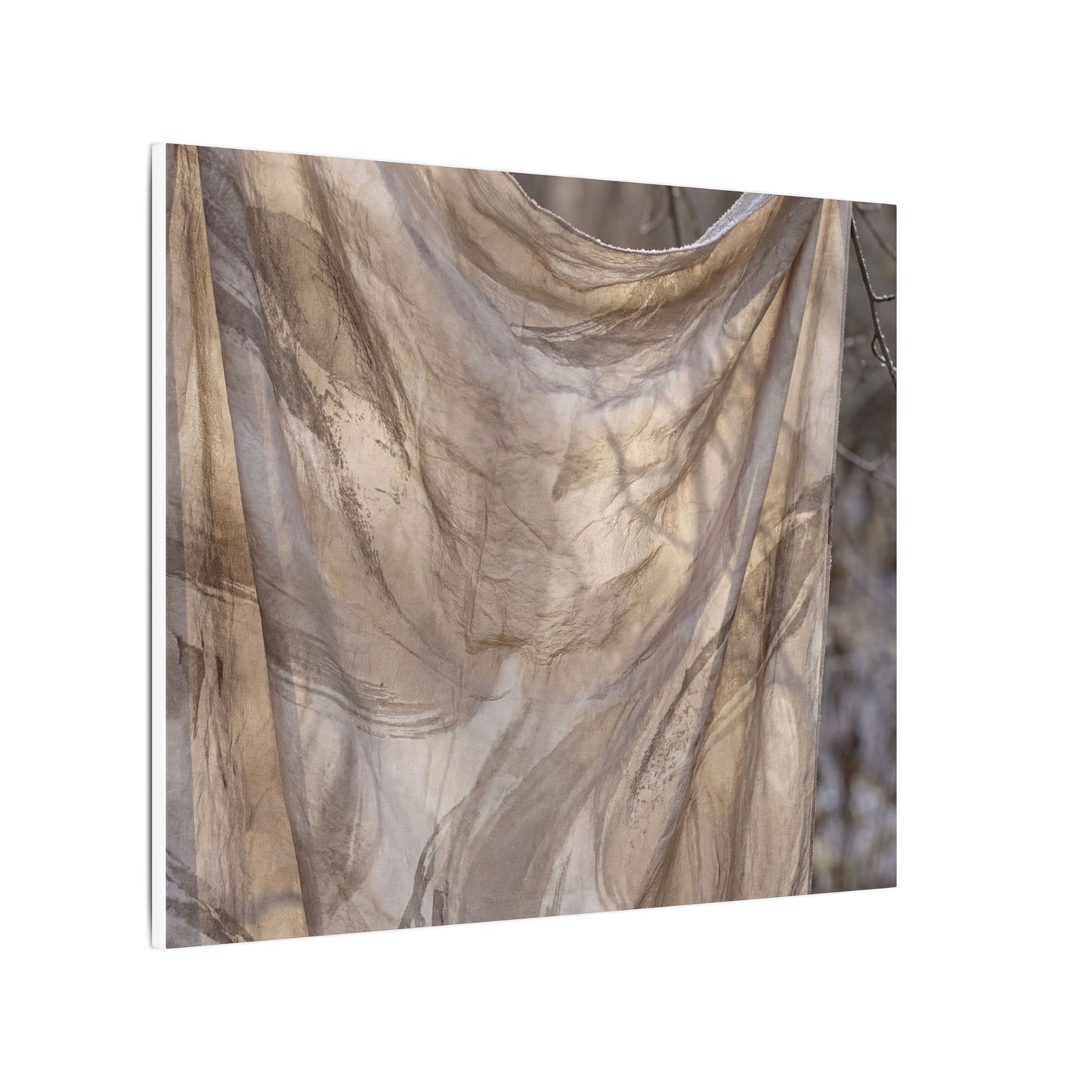 Ma Silk Drape Canvas Art - Japandi Japanese Pattern