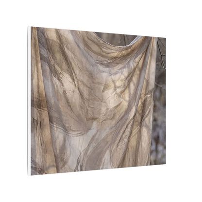 Ma Silk Drape Canvas Art - Japandi Japanese Pattern