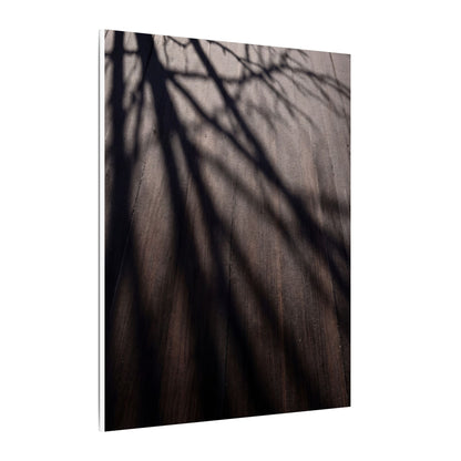 Dark Japandi Shadow Play in Dawn | Moody Minimal Canvas Art