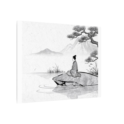 Meditation Harmonious Zen Ukiyo-e Canvas Art