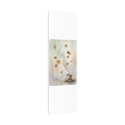 Incense Smoke Canvas Art | Autumn Japandi Watercolor Art