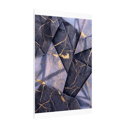 Seijaku Paper Fold Canvas Art - Kintsugi Gold Vein