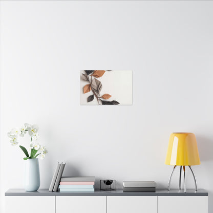 Paper Fold Autumn Canvas Art | Japandi Earthy Design