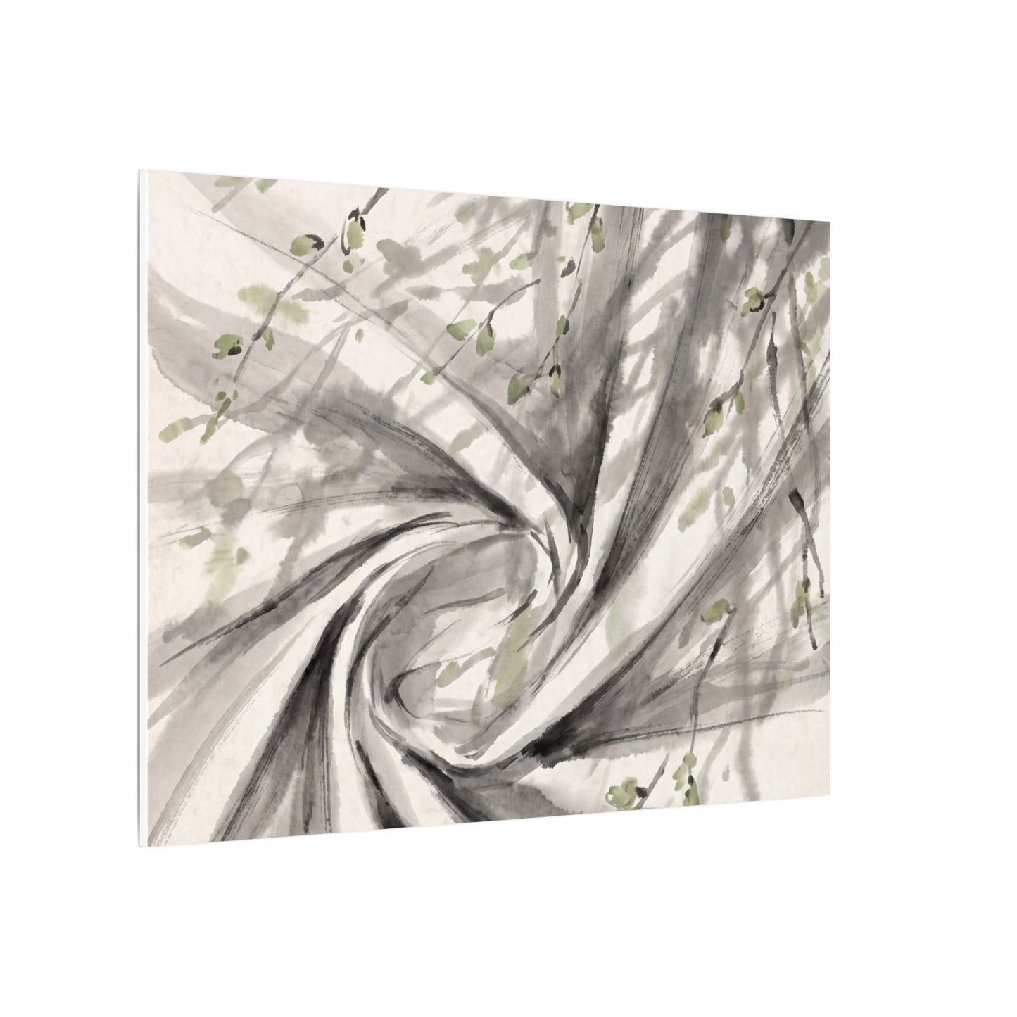 Silk Drape Spring Canvas Art | Zen Contemplative Design
