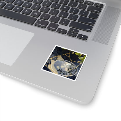 Water Ripple Sticker | Spring Kintsugi Gold Repair Art