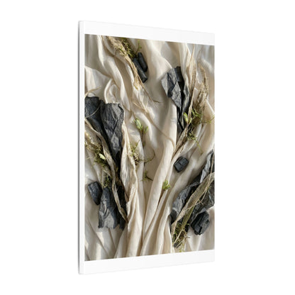 Spring Silk Drape Texture Canvas Art | Warm Decor