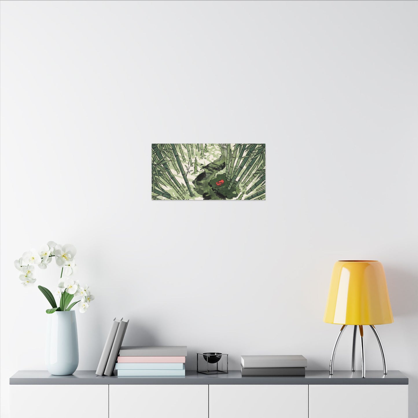 Peaceful Bamboo Grove Canvas Art - Ukiyo E Inspired Zen