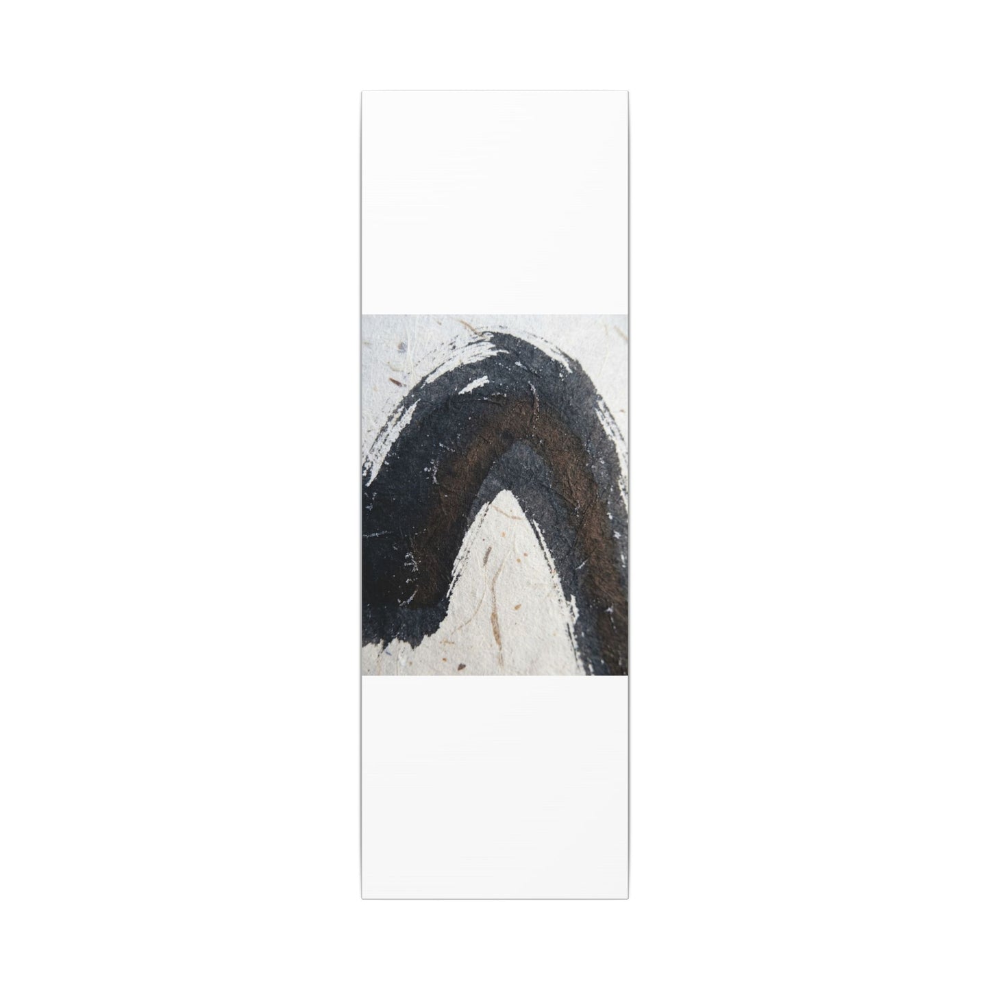 Moody Ink Brushstroke Canvas Art - Moody Minimal Dark Japandi