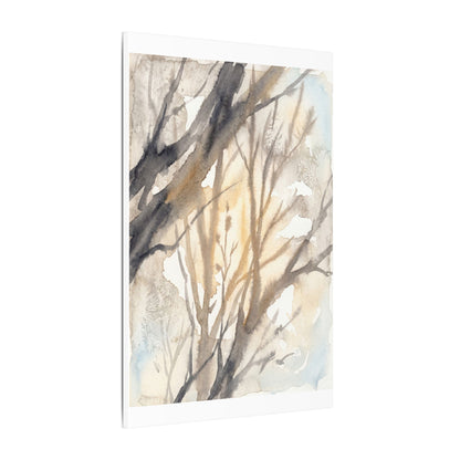 Ma Shadow Play Canvas Art - Japandi Watercolor