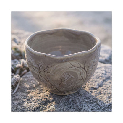 Seijaku Ceramic Bowl Canvas Art - Japandi Japanese Pattern
