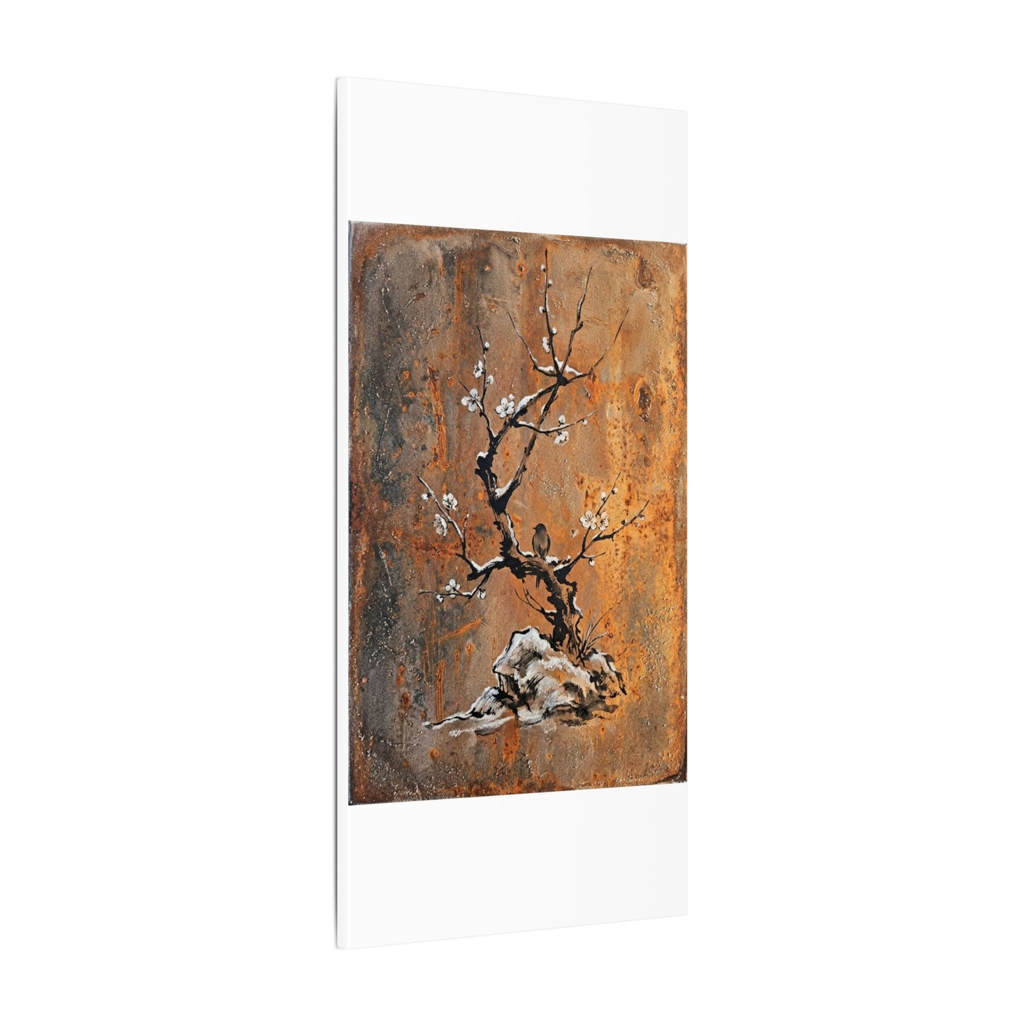 Datsuzoku Rust Patina Canvas Art - Zen Sumi E
