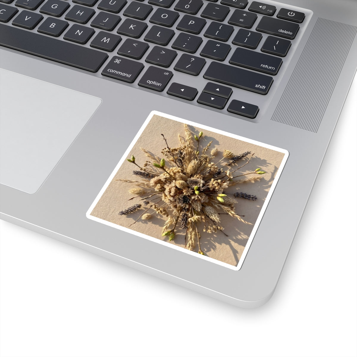Warm Dried Flowers Sticker - Japanese Pattern Japandi