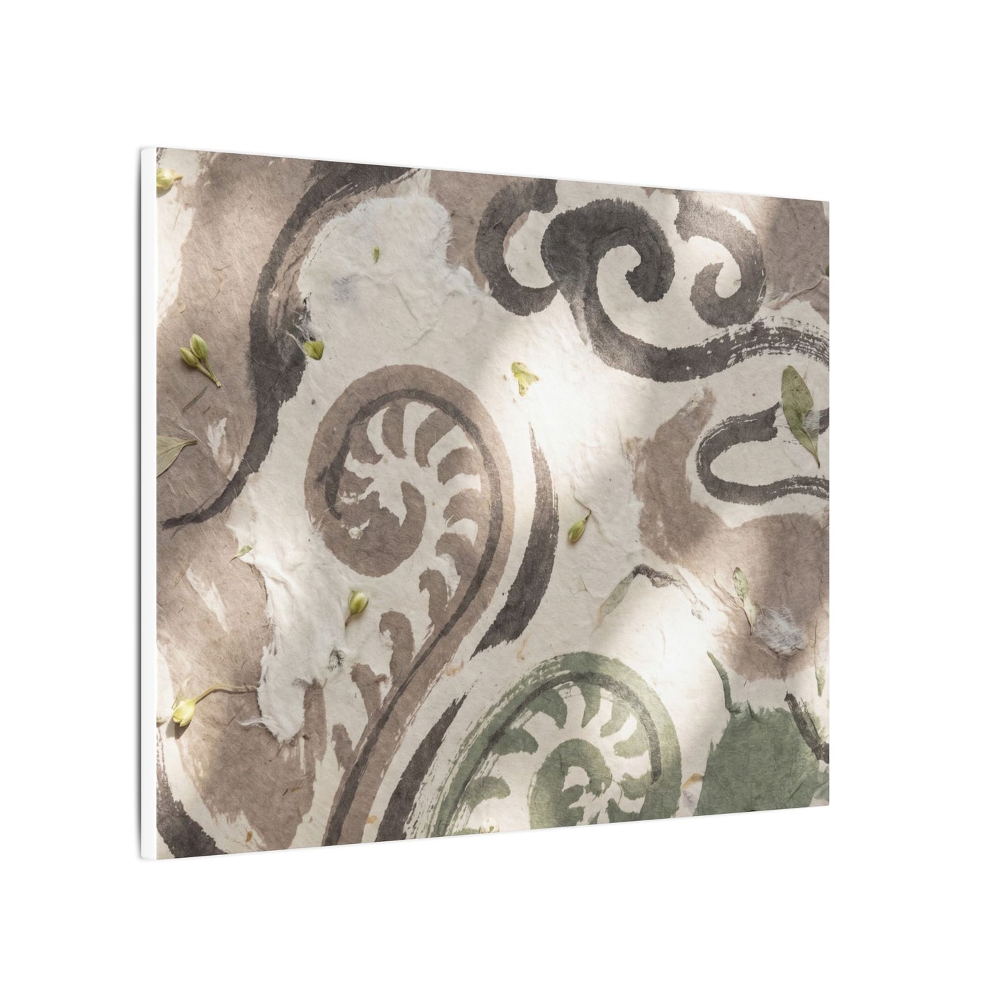 Dappled Ink Brushstroke Canvas Art - Japandi Ma