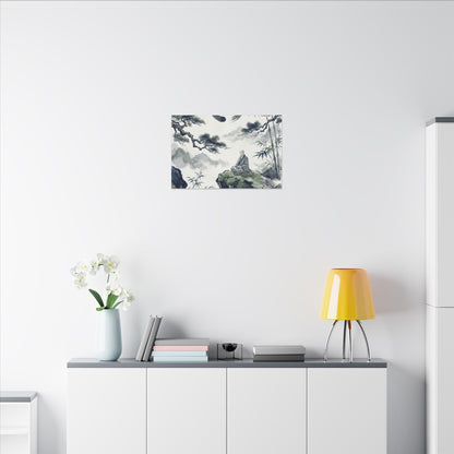 Zen Sumi-e Canvas Art