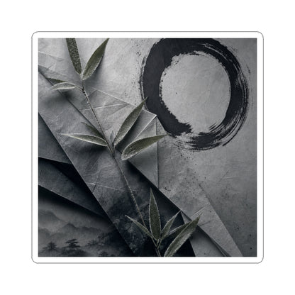 Winter Paper Fold Enso Sticker | Calm Decor