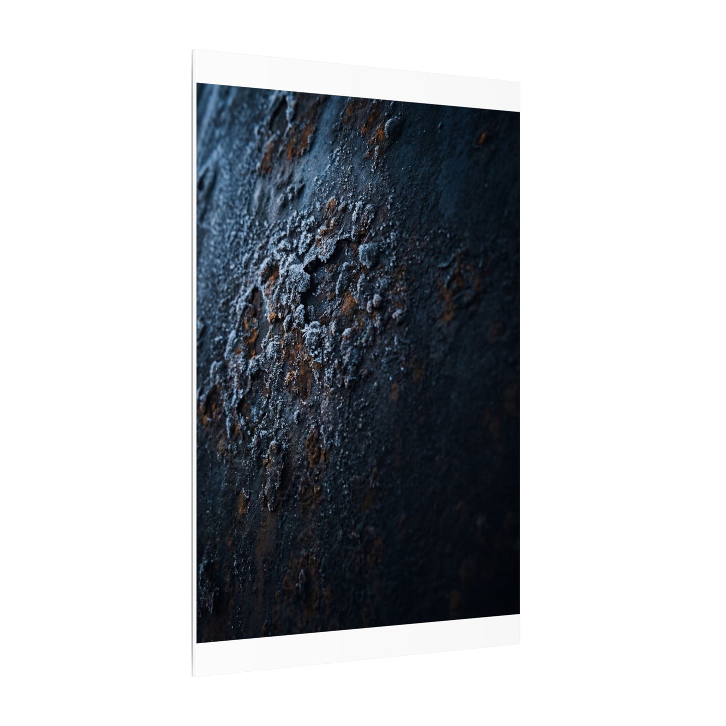Rust Patina Canvas Art | Winter Dark Japandi Shadow Zen Art