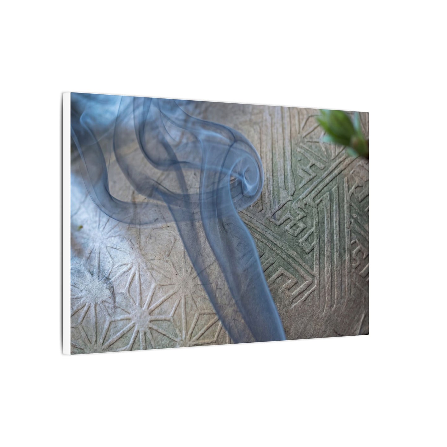 Spring Incense Smoke Japanese Pattern Canvas Art | Neutral Decor