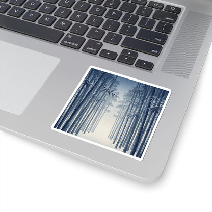 Bamboo Grove Winter Sticker | Zen Contemplative Design
