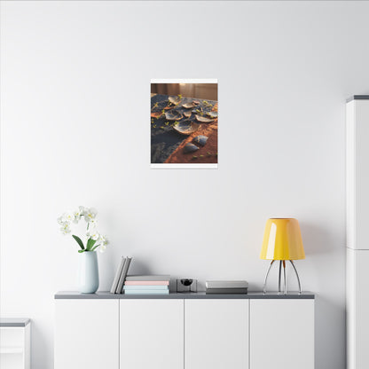 Spring Broken Pottery Gold Vein Canvas Art | Philosophical Decor