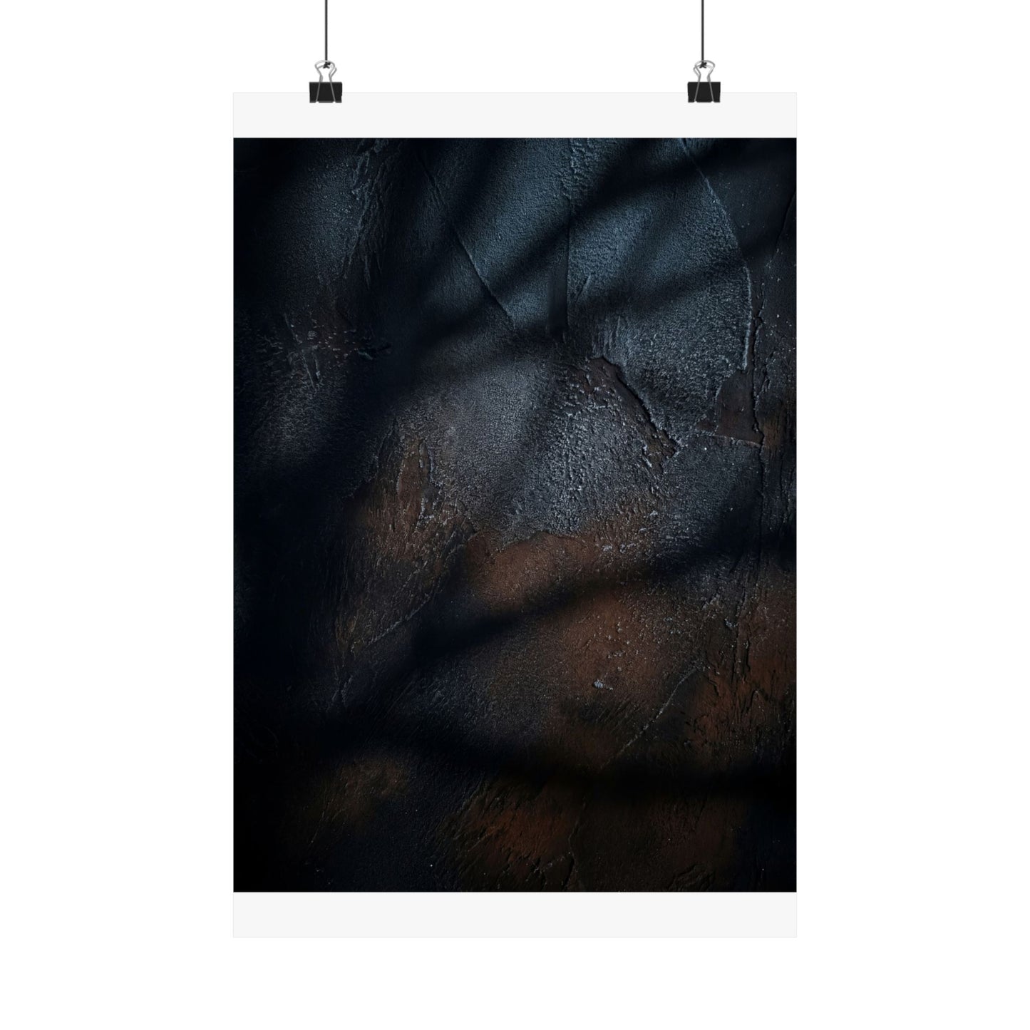 Shadow Play Wall Art Print | Winter Dark Japandi Moody Minimal Art Art Print