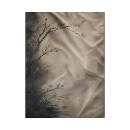 Silk Drape Canvas Art | Spring Japandi Japanese Pattern Art