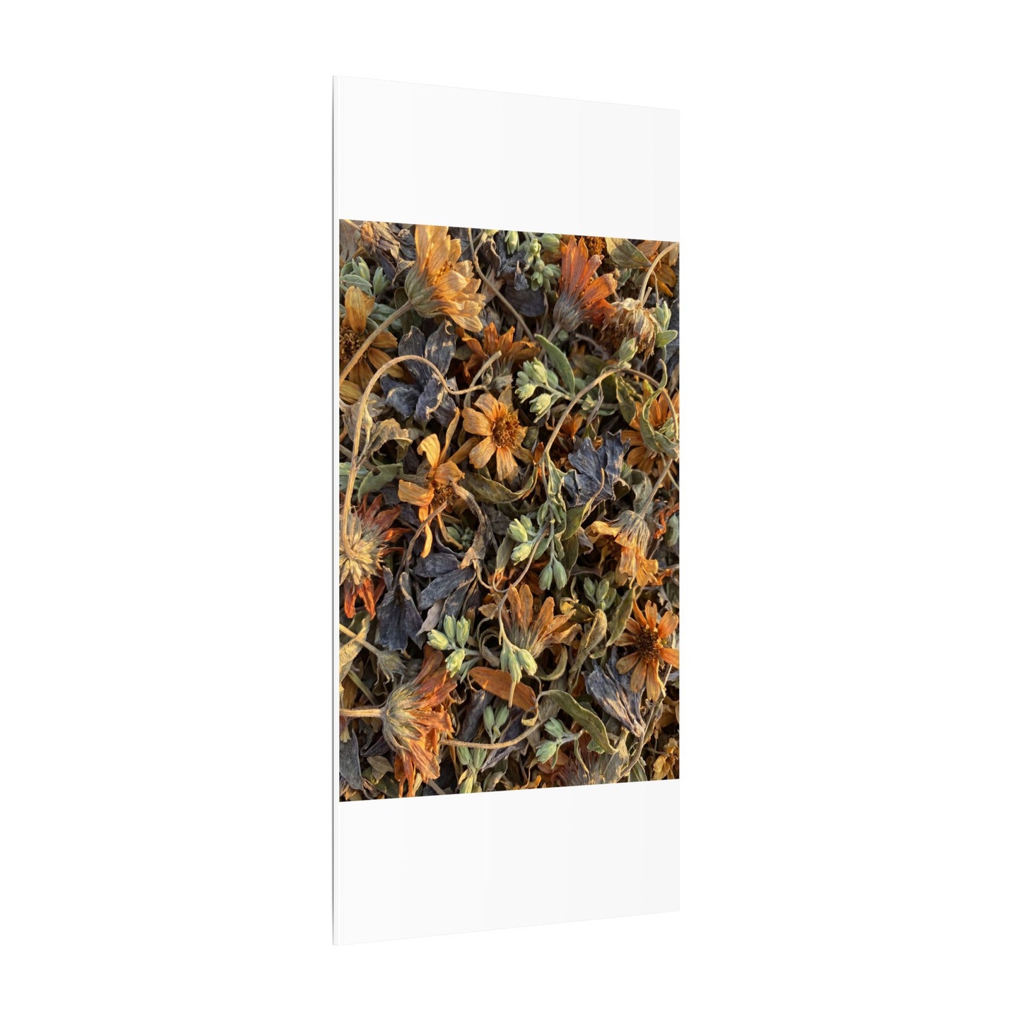 Spring Dried Flowers Japanese Pattern Canvas Art | Warm Decor
