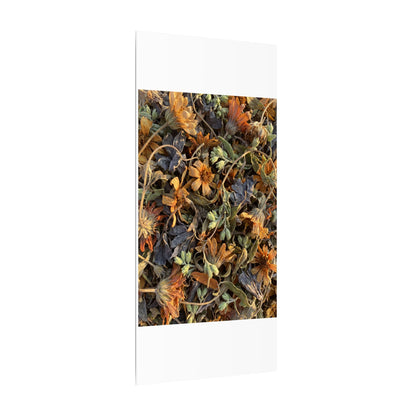 Spring Dried Flowers Japanese Pattern Canvas Art | Warm Decor