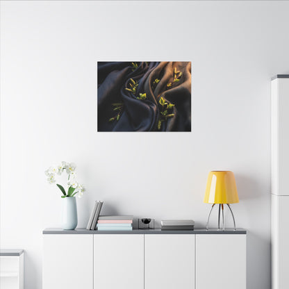 Spring Silk Drape Moody Minimal Canvas Art | Luxurious Decor