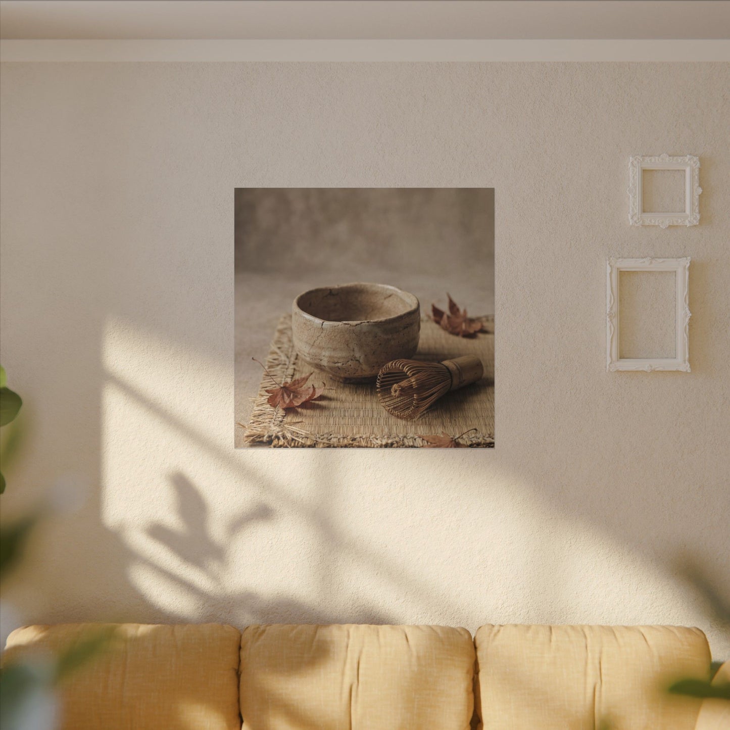 Ma Tea Ceremony Canvas Art - Japandi Texture