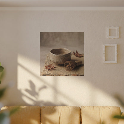 Ma Tea Ceremony Canvas Art - Japandi Texture