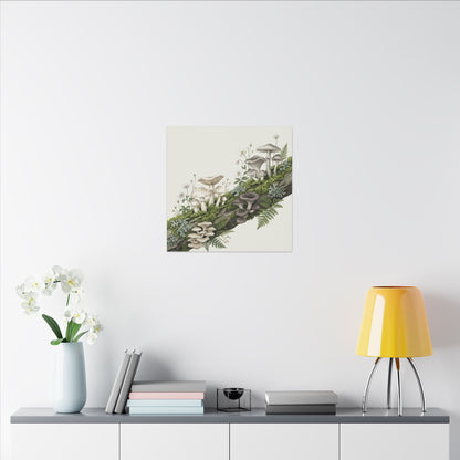 Dried Flowers Spring Canvas Art | Japandi Neutral Design