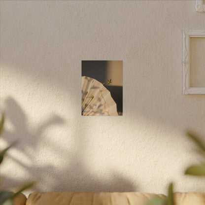 Paper Fold Gold Vein Canvas Art | Healing Kintsugi Art