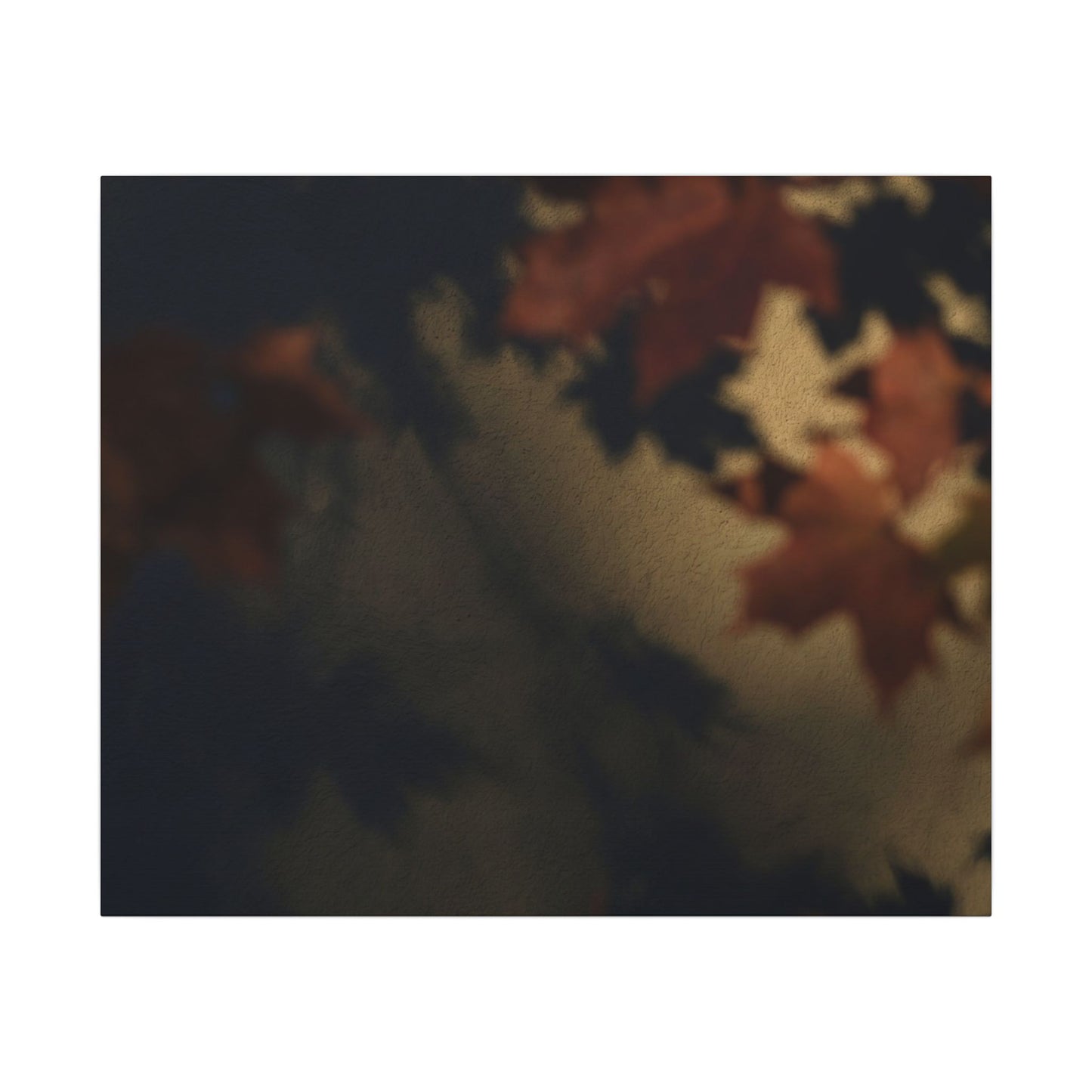 Shadow Play Canvas Art | Autumn Dark Japandi Moody Minimal Art