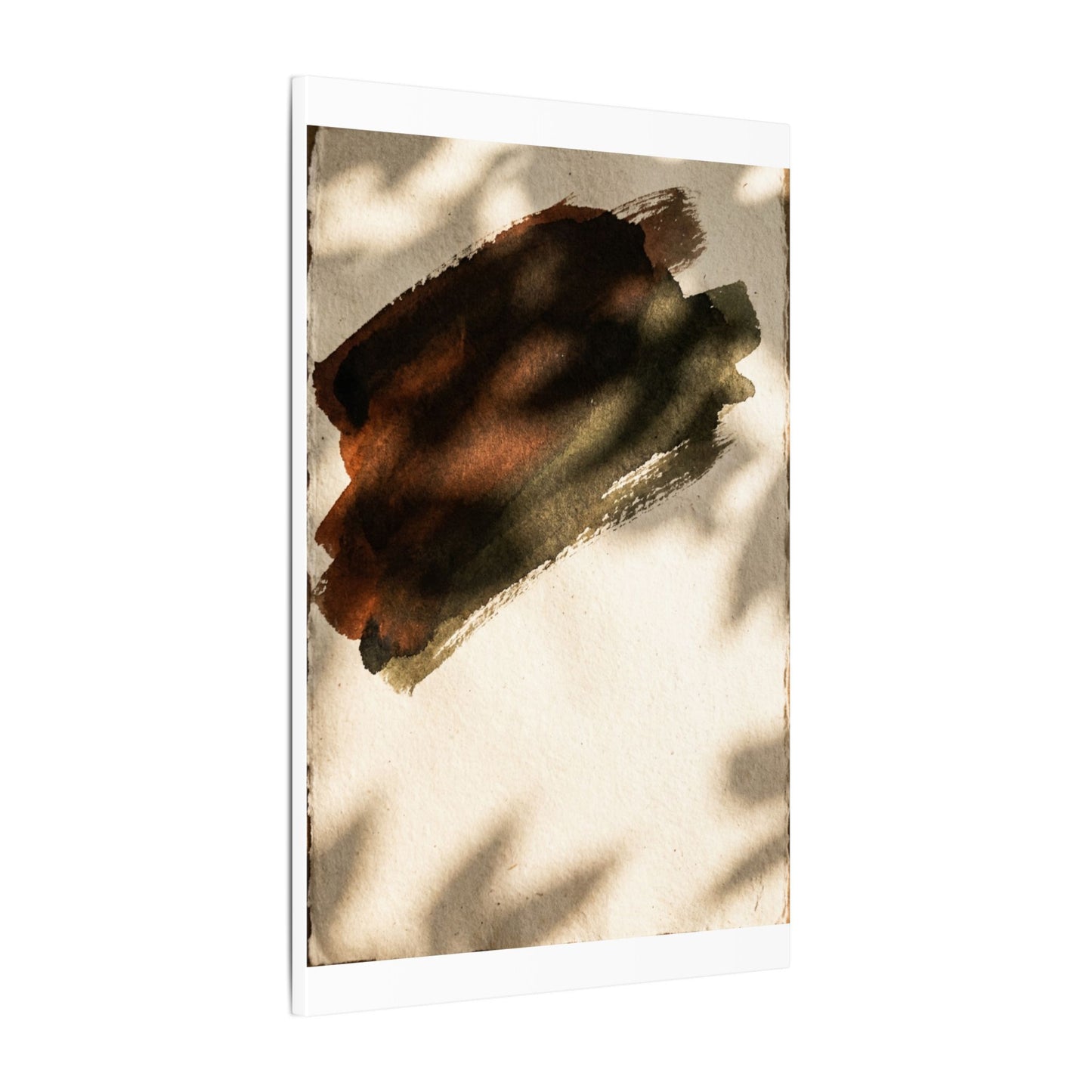 Ink Brushstroke Canvas Art | Summer Dark Japandi Moody Minimal Art