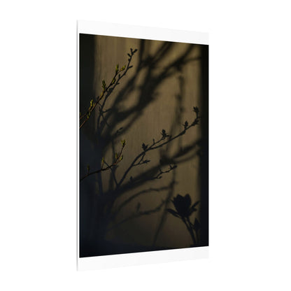 Seijaku Shadow Play Canvas Art - Dark Japandi Charcoal Ink