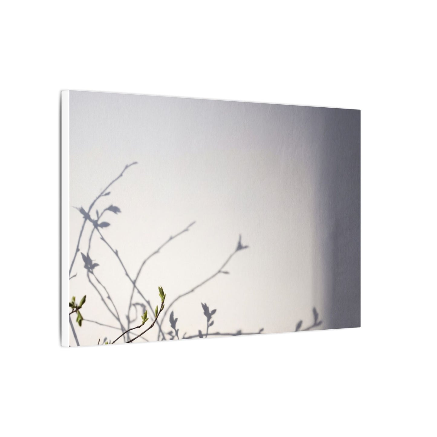Japandi Shadow Play in Dawn | Japanese Pattern Canvas Art