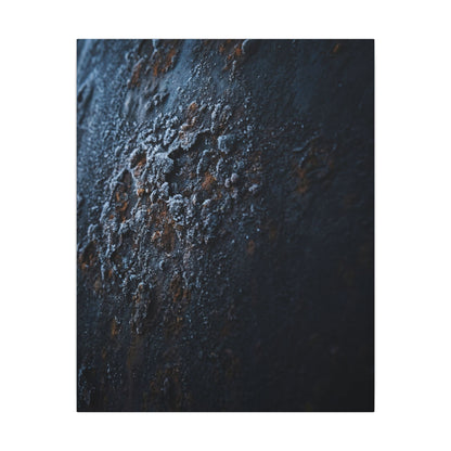 Rust Patina Canvas Art | Winter Dark Japandi Shadow Zen Art