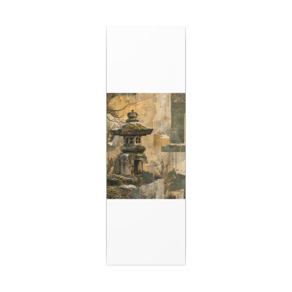 Elegant Stone Lantern Canvas Art - Texture Japandi