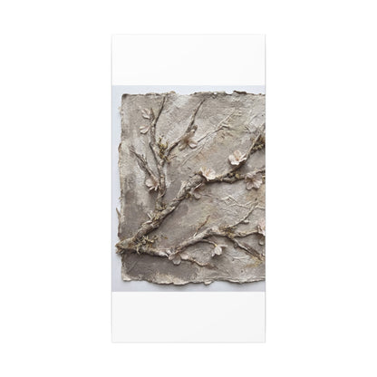 Summer Cherry Blossom Texture Canvas Art | Earthy Decor