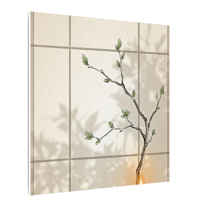 Shoji Screen Spring Canvas Art | Japandi Cozy Design